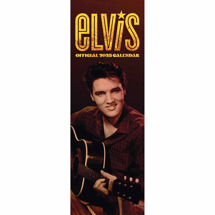 Elvis Presley Slim Calendar 2025
