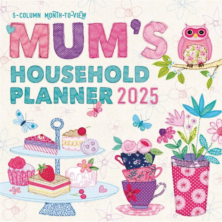 Mum's Fabric Household Family Planner 2025