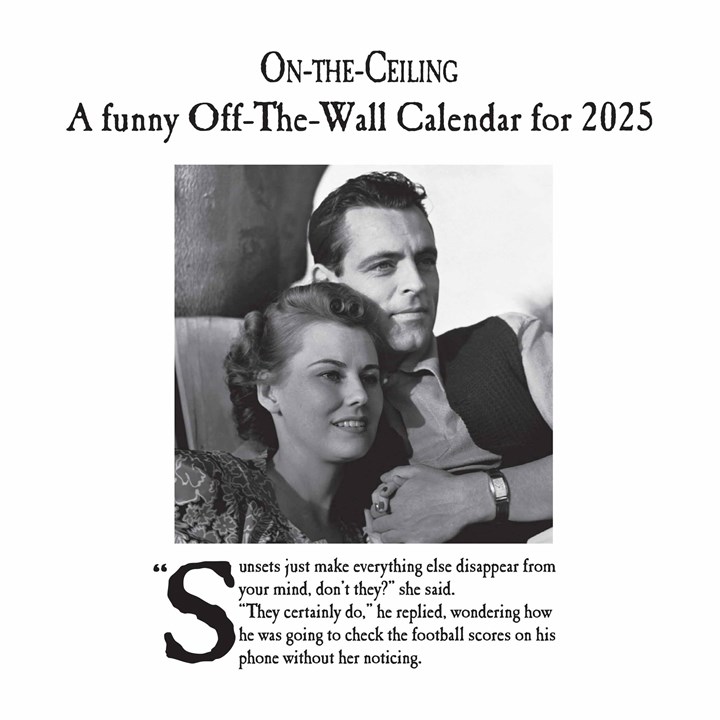 On-The-Ceiling Easel Desk Calendar 2025