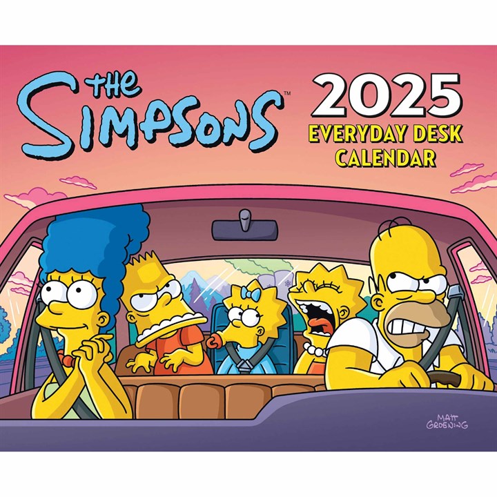 The Simpsons Desk Calendar 2025