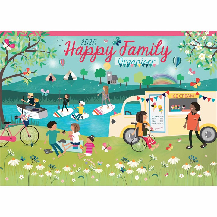 Happy Family A4 Family Organiser 2025