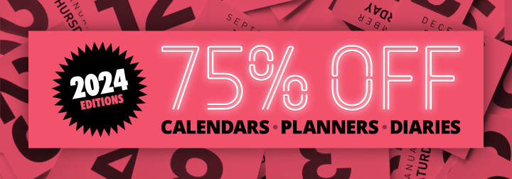 75% OFF 2024 Edition Calendars, Planners & Diaries