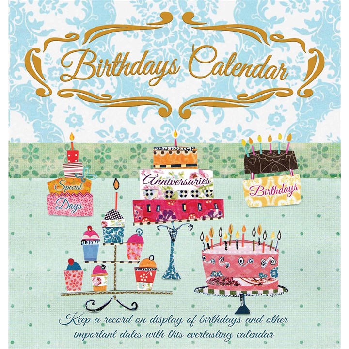 Everlasting Cake Birthday Mini Calendar