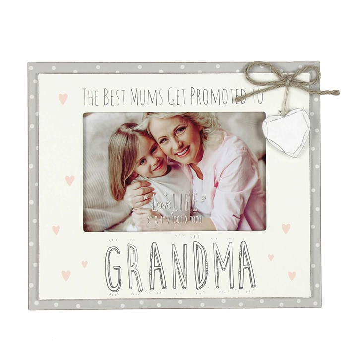 Promoted to Grandma Photo Frame