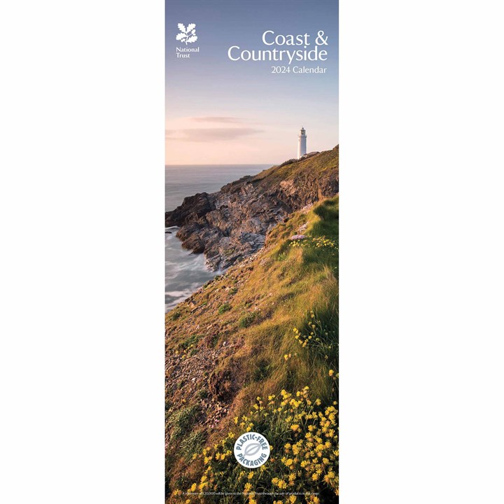 National Trust, Coast & Countryside Slim Calendar 2024