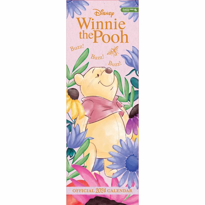 Disney, Winnie The Pooh Slim Calendar 2024