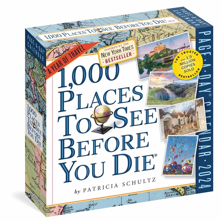 1,000 Places To See Before You Die Desk Calendar 2024