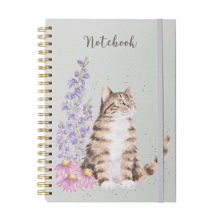Wrendale Designs, Whiskers and Wildflowers A4 Notebook