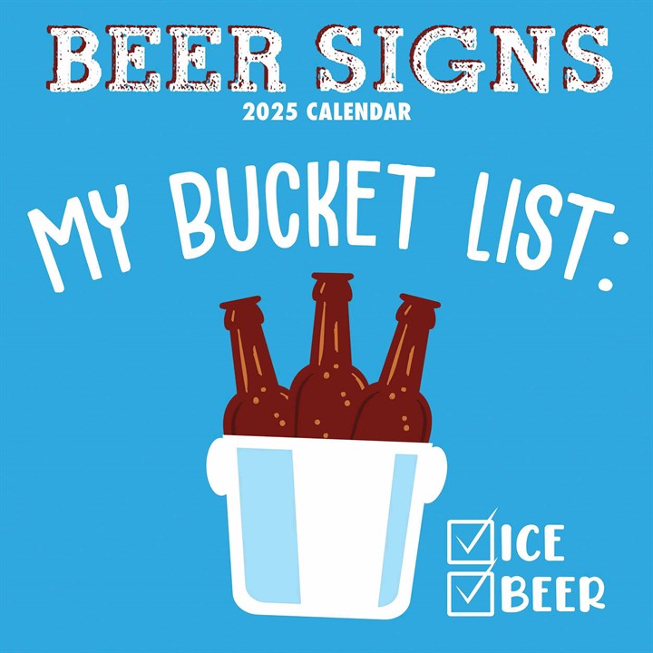 Beer Signs Calendar 2025