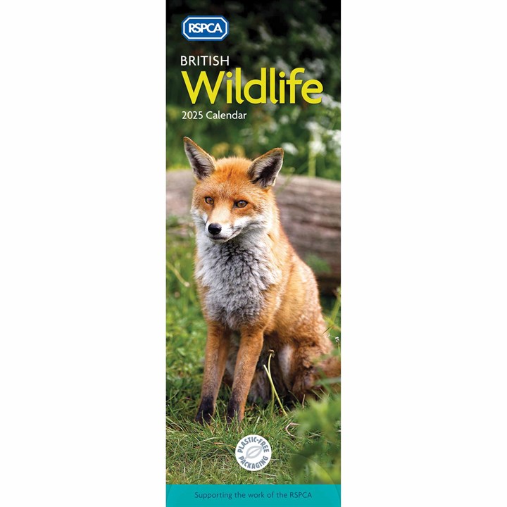 RSPCA, British Wildlife Slim Calendar 2025