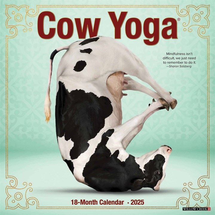 Cow Yoga Calendar 2025
