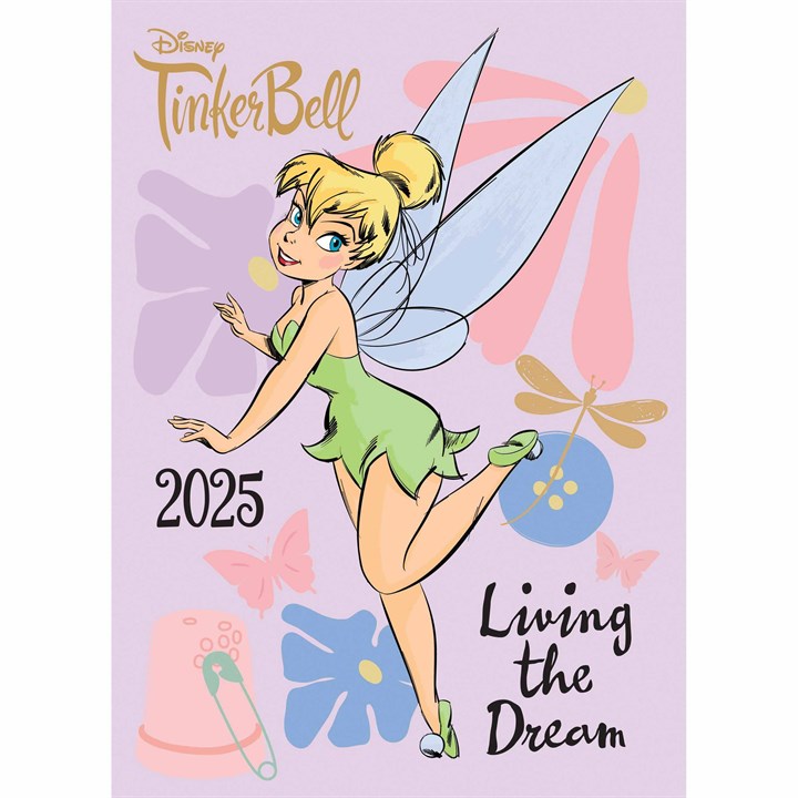 Disney, Tinker Bell A6 Diary 2025