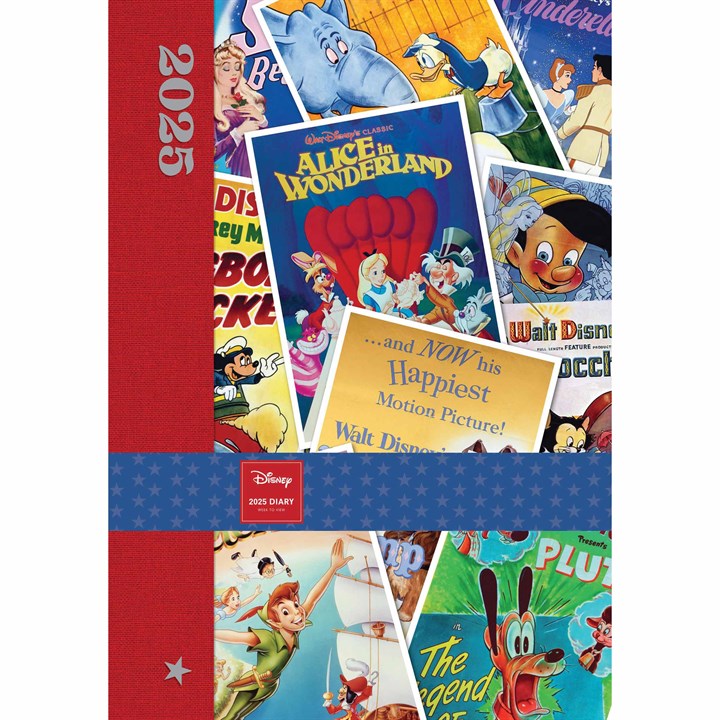 Disney, Vintage Posters A5 Diary 2025