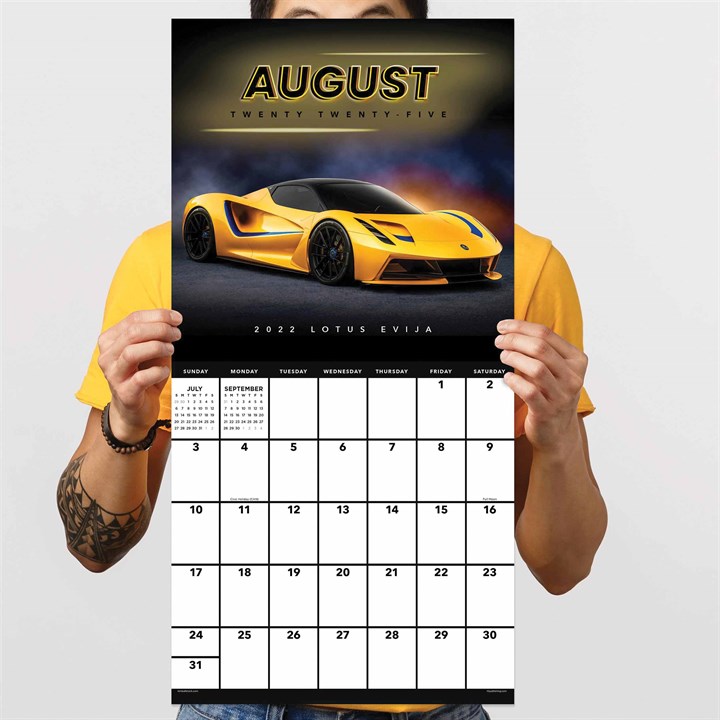 Dream Cars Calendar 2025
