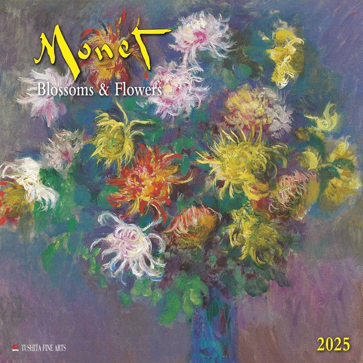 Claude Monet, Blossoms & Flowers Calendar 2025
