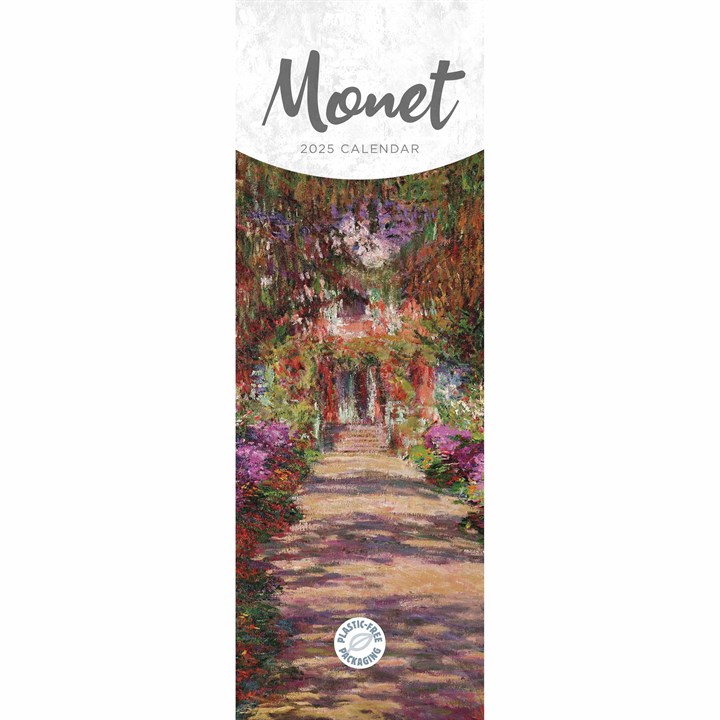 Monet Slim Calendar 2025