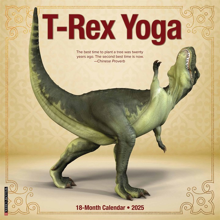 T-Rex Yoga Calendar 2025