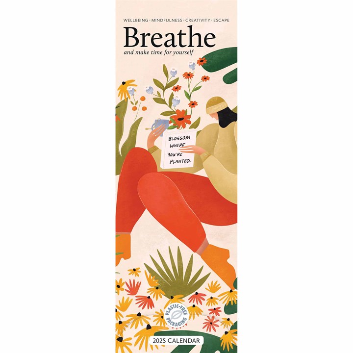 Breathe Slim Calendar 2025