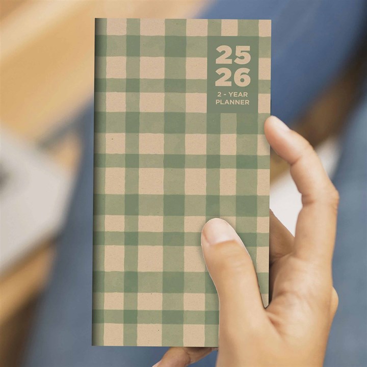 Earthly Toile Slim Monthly Diary 2025 - 2026