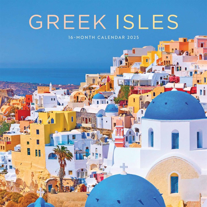 Greek Isles Mini Calendar 2025