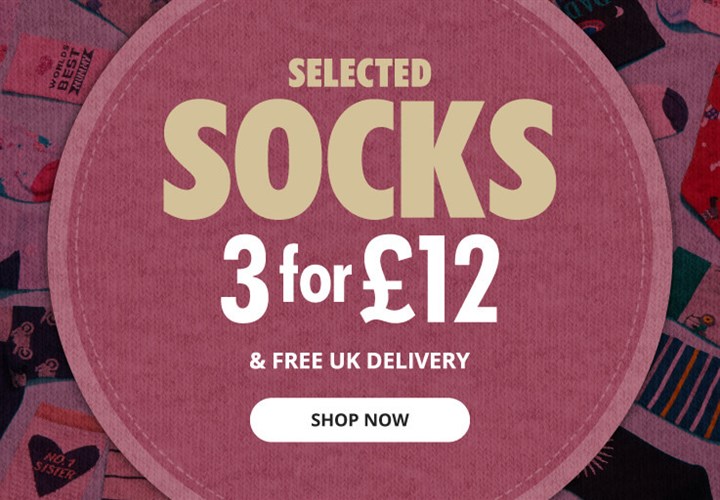 Selected Socks 3 for £12