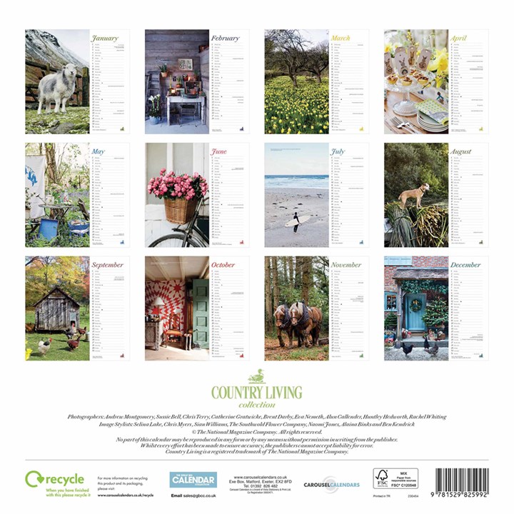 Country Living Calendar 2023
