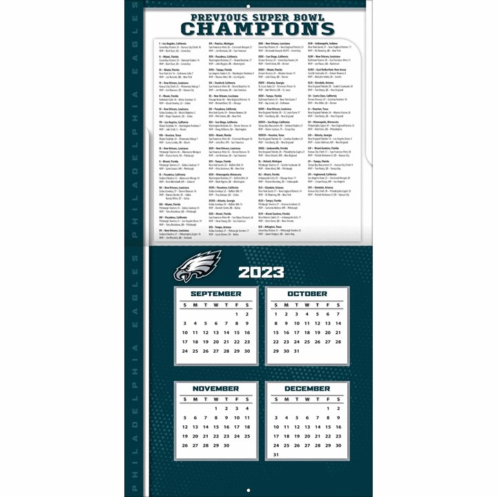 Philadelphia Eagles NFL Calendar 2024