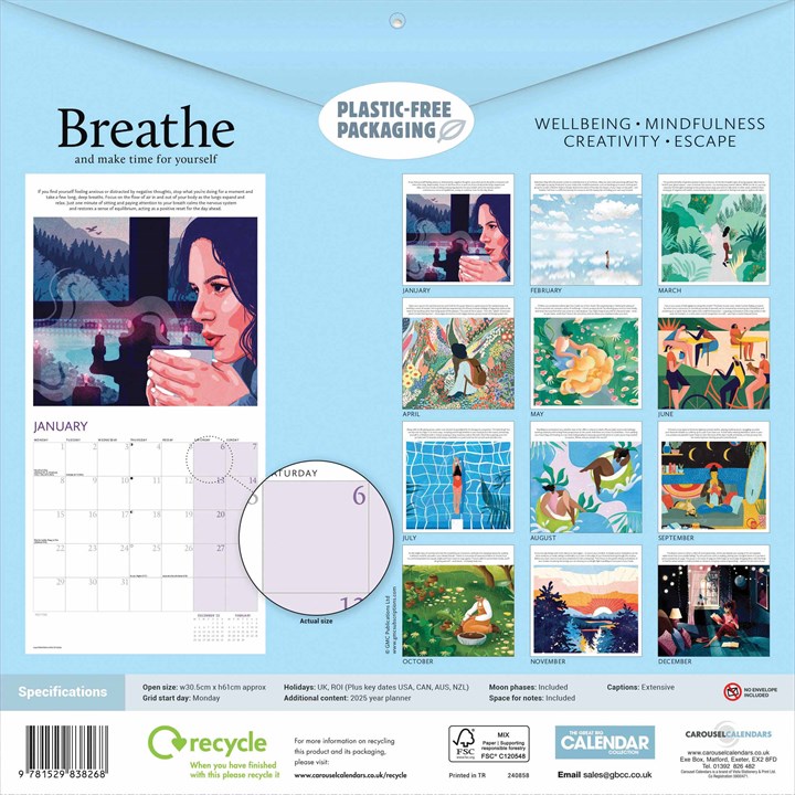 Breathe Calendar 2024