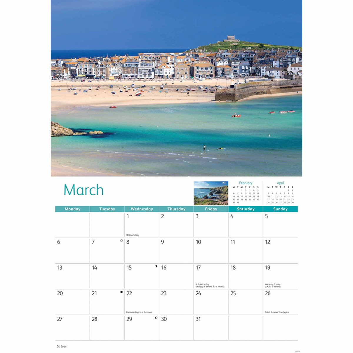 North Cornwall A4 Calendar 2022 