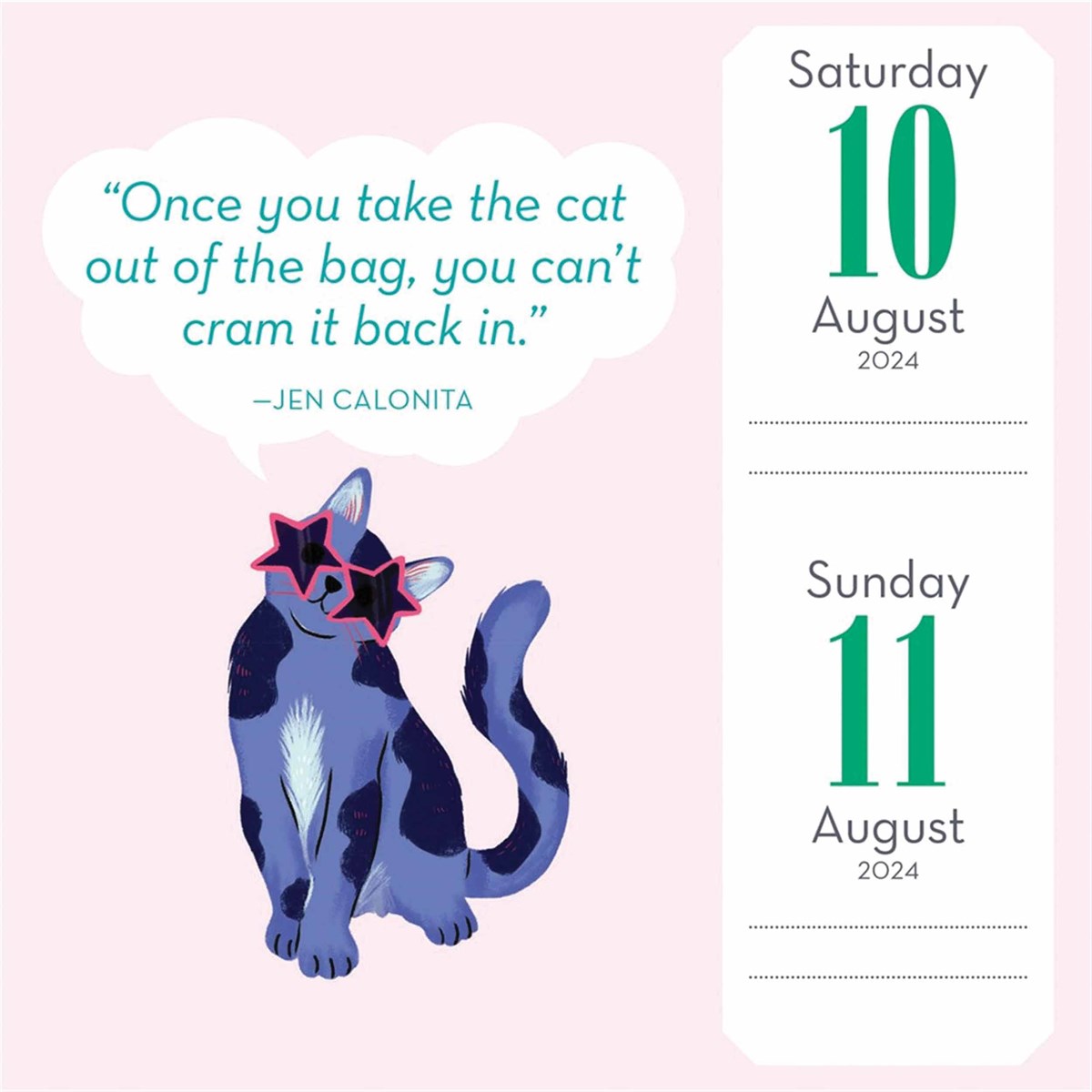 Cat Trivia Desk Calendar 2024