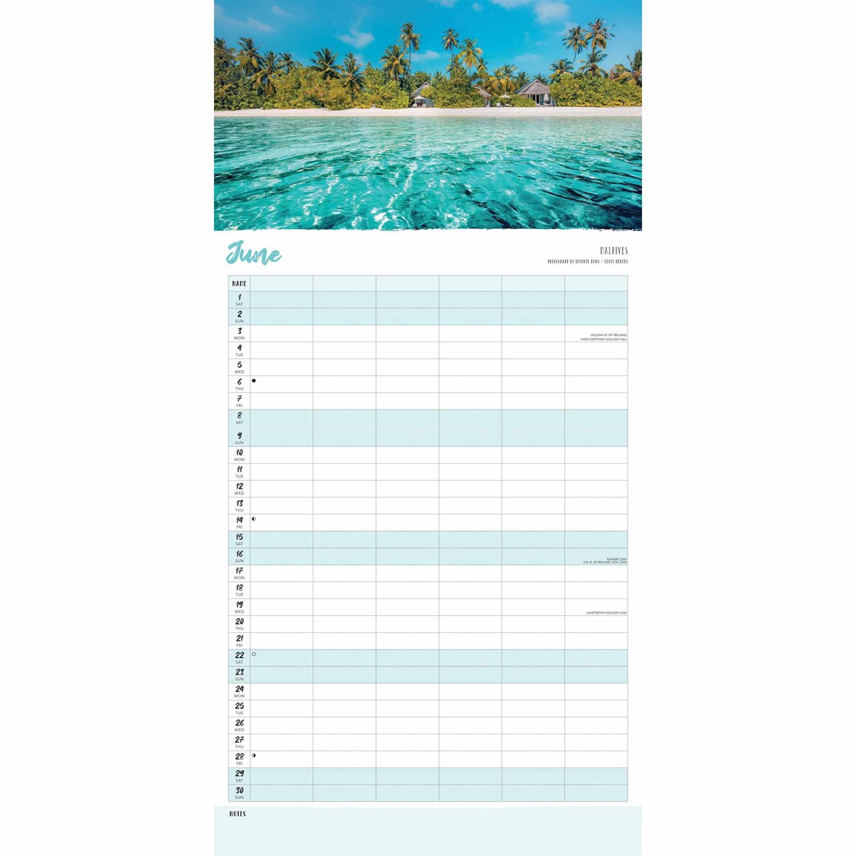 By The Sea Family Organiser 2024 Calendar