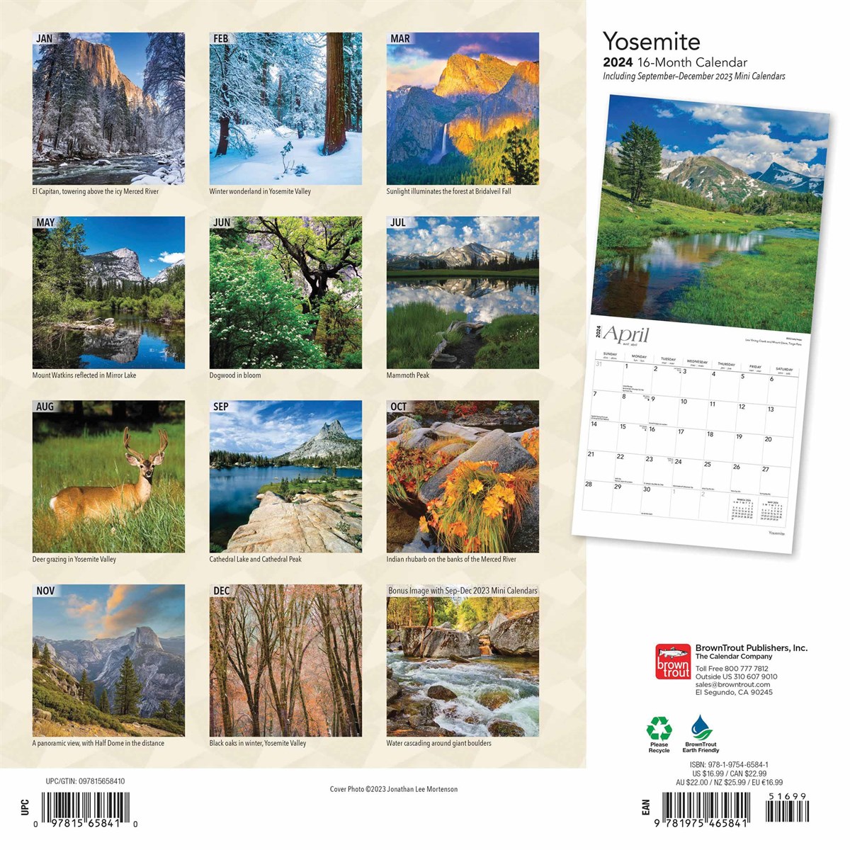Yosemite Calendar 2024