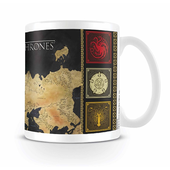 Game Of Thrones, Official Map Mug