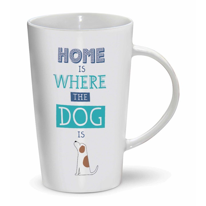 Home Is Where The Dog Is Latte Mug
