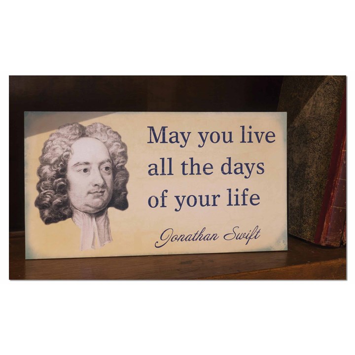 Jonathan Swift Life Quote Plaque