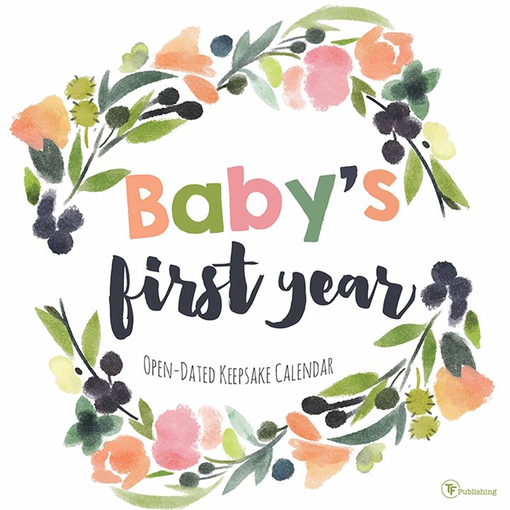 Baby's First Year Floral Calendar