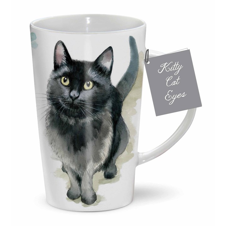 Black Cat Latte Mug