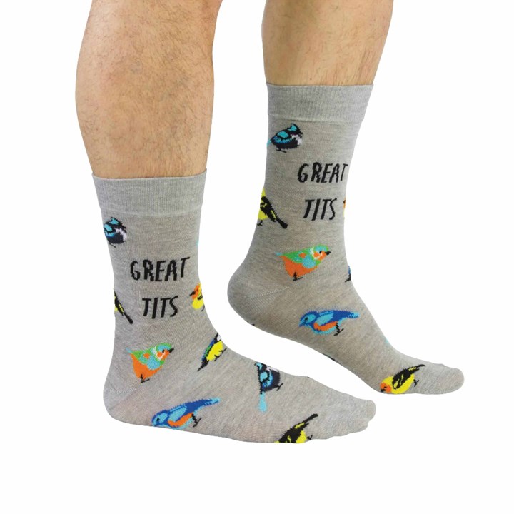 Great Tits Socks - Size 7 - 11