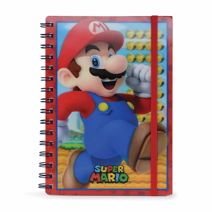 Nintendo, Super Mario 3D Lenticular A5 Notebook
