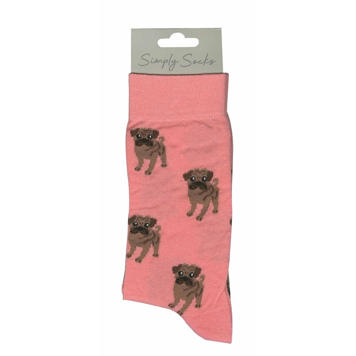 Pug Socks - Size 6 - 9