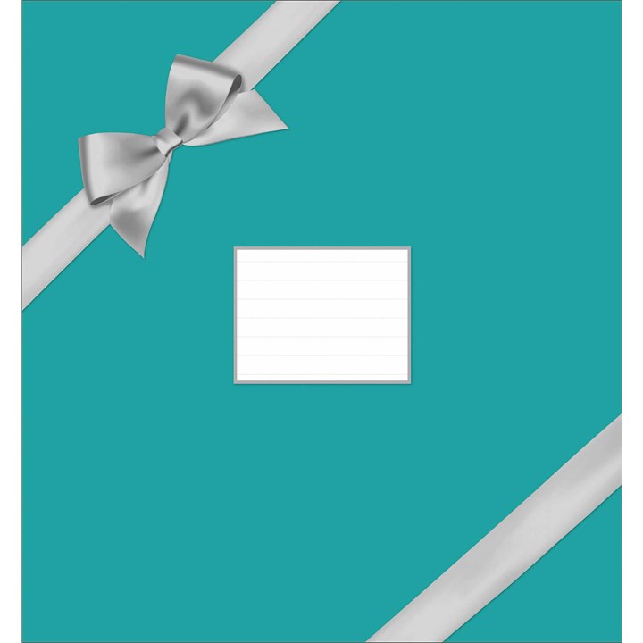 Teal Bow Calendar Gift Wrap Mailer