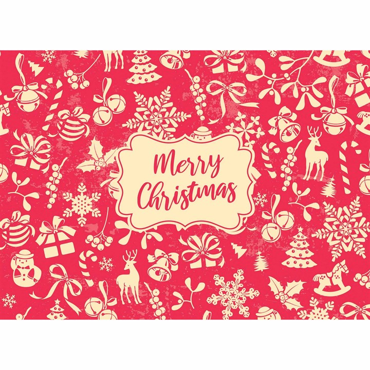 Merry Christmas A4 Calendar Gift Wrap Mailer