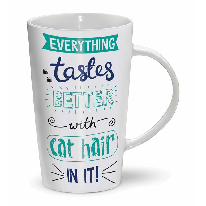 Everything Tastes Better With Cat Hair Latte Mug