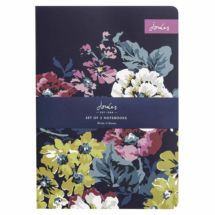 Joules, Floral & Stripes A5 Notebook Set