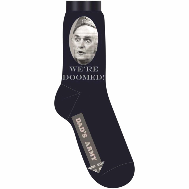 Dad's Army, We're Doomed Socks - Size 7 - 11