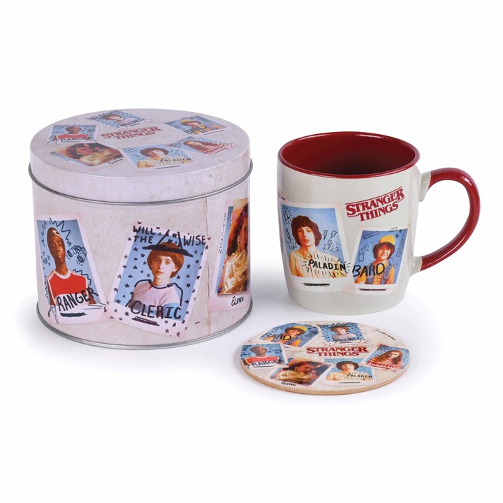Stranger Things Official Mug, Coaster & Tin Set