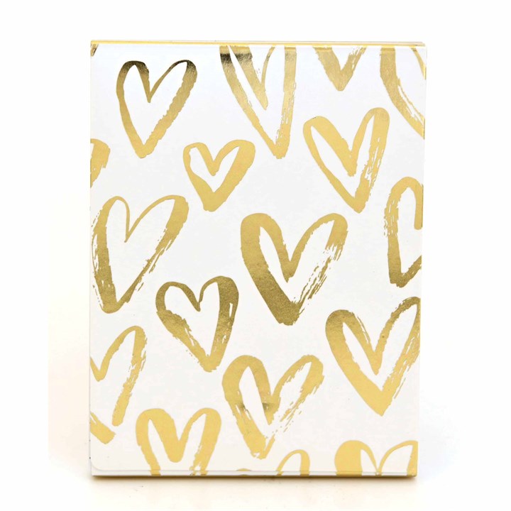 Brushed Hearts A7 Notepad