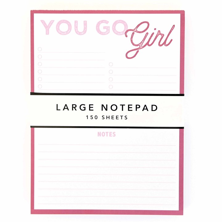 Image of The Future Is Female, You Go Girl Notepad