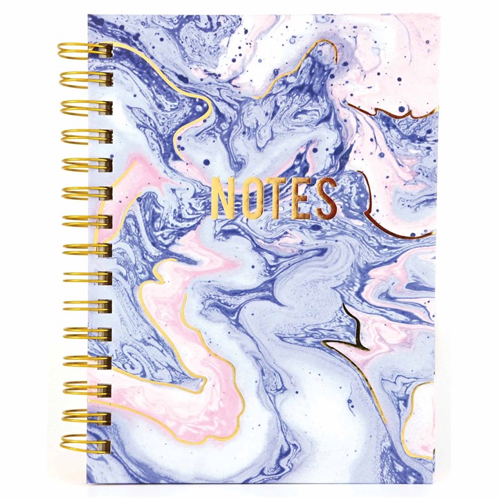Blush & Purple Marble A5 Notebook