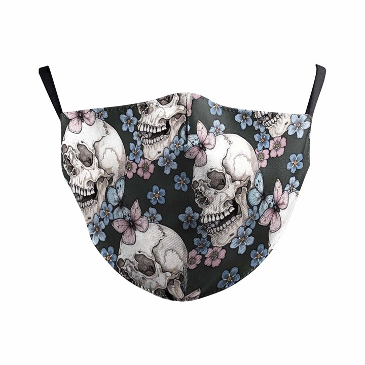Pretty Skull Reusable Face Mask - Adult Size